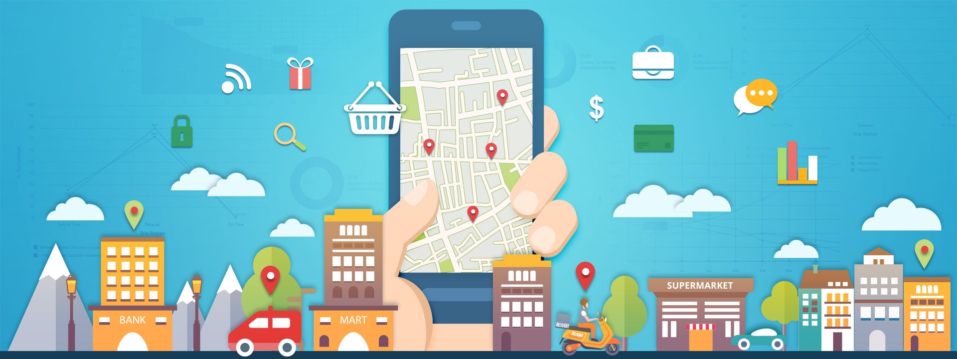 AtoZ Delivery App development project - Mobile view